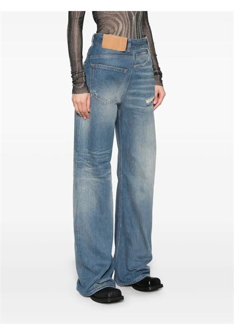 twist wide leg jeans woman blue MM6 MAISON MARGIELA | S52LA0243 M30016961